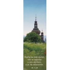 Záložka do knihy - věž kostela