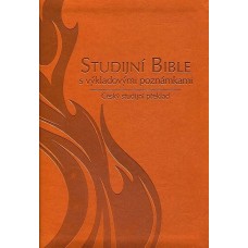 Bible - český studijní překlad s poznámkami (hnědá, PU, stříbrná ořízka)